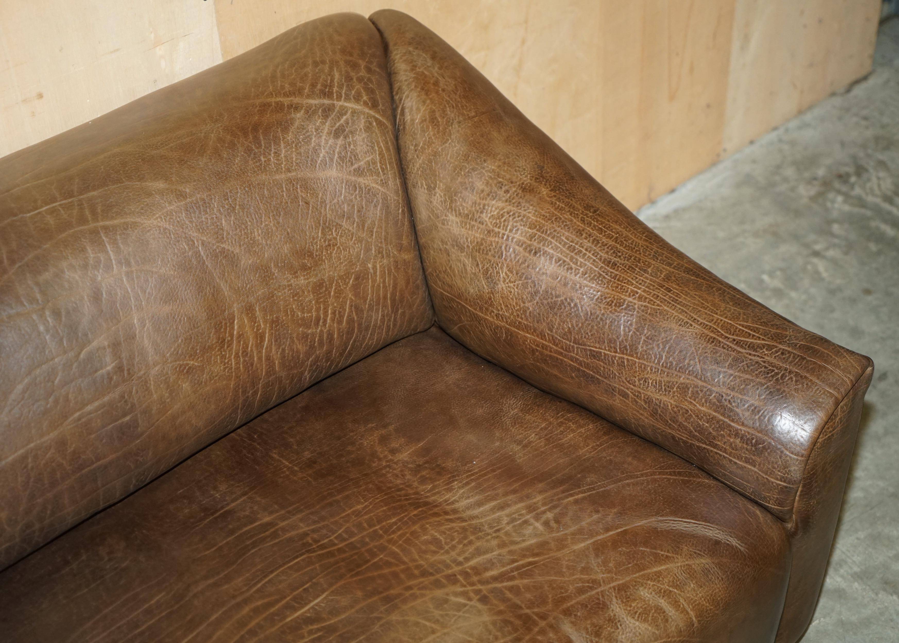 Reclining canapé De Sede DS47 in restored buffalo neck leather