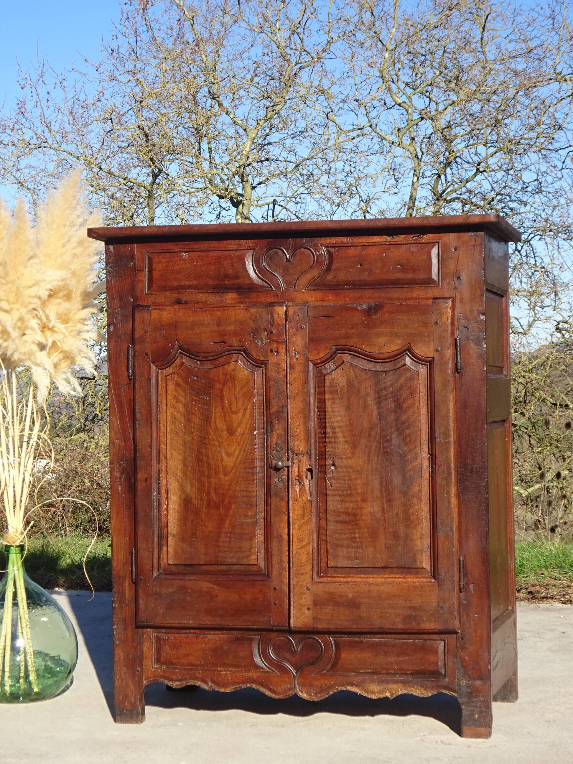 Antique walnut wedding sideboard