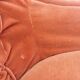 Fauteuil crapaud en velours rose