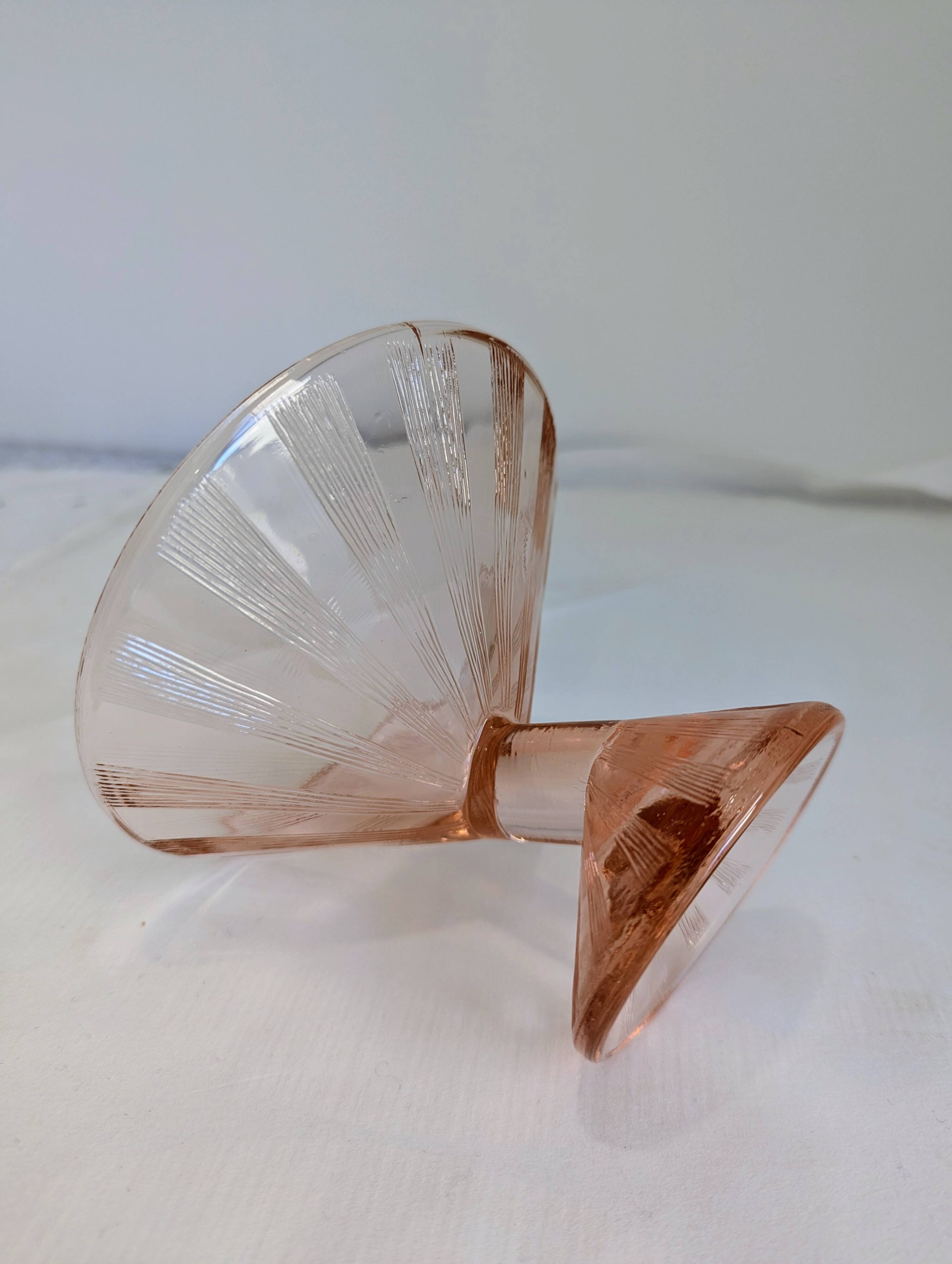 Art Deco Martini Glass