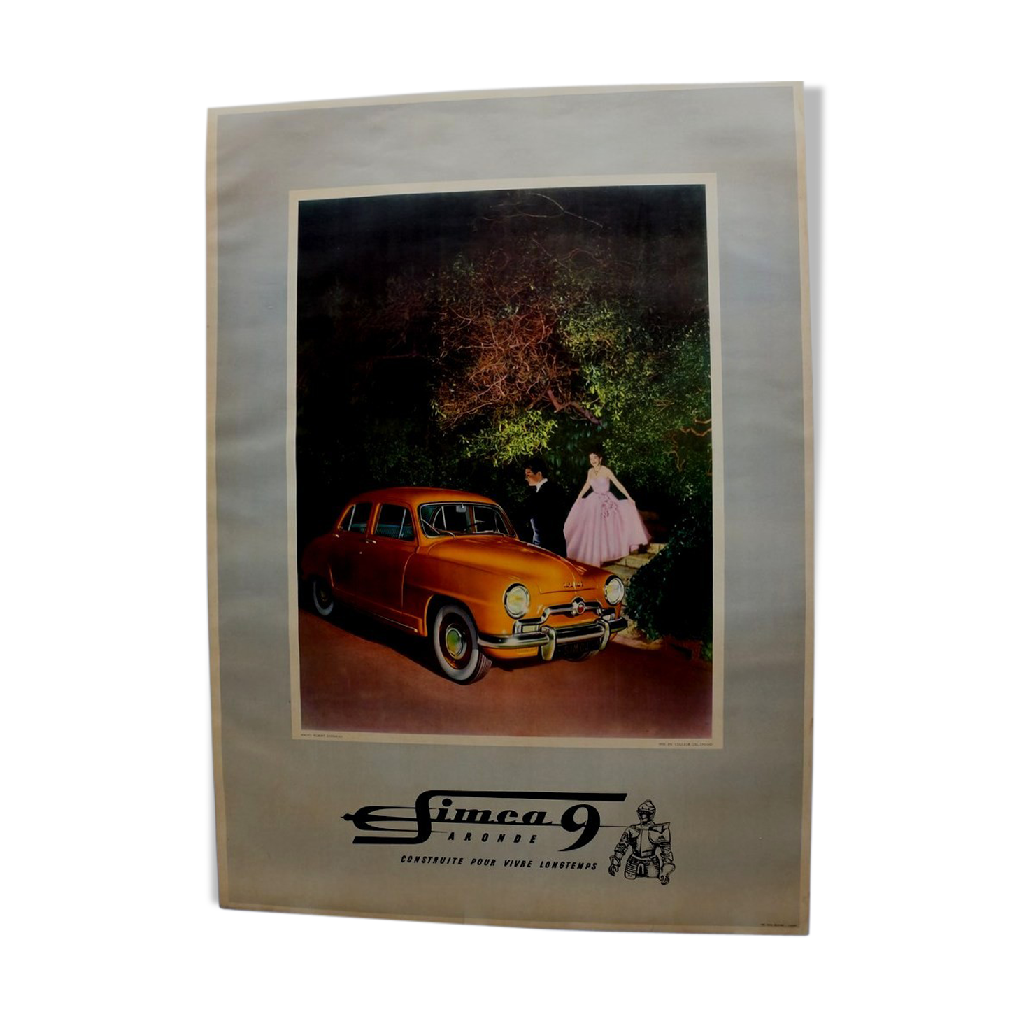 Simca 9 poster 1951 1955