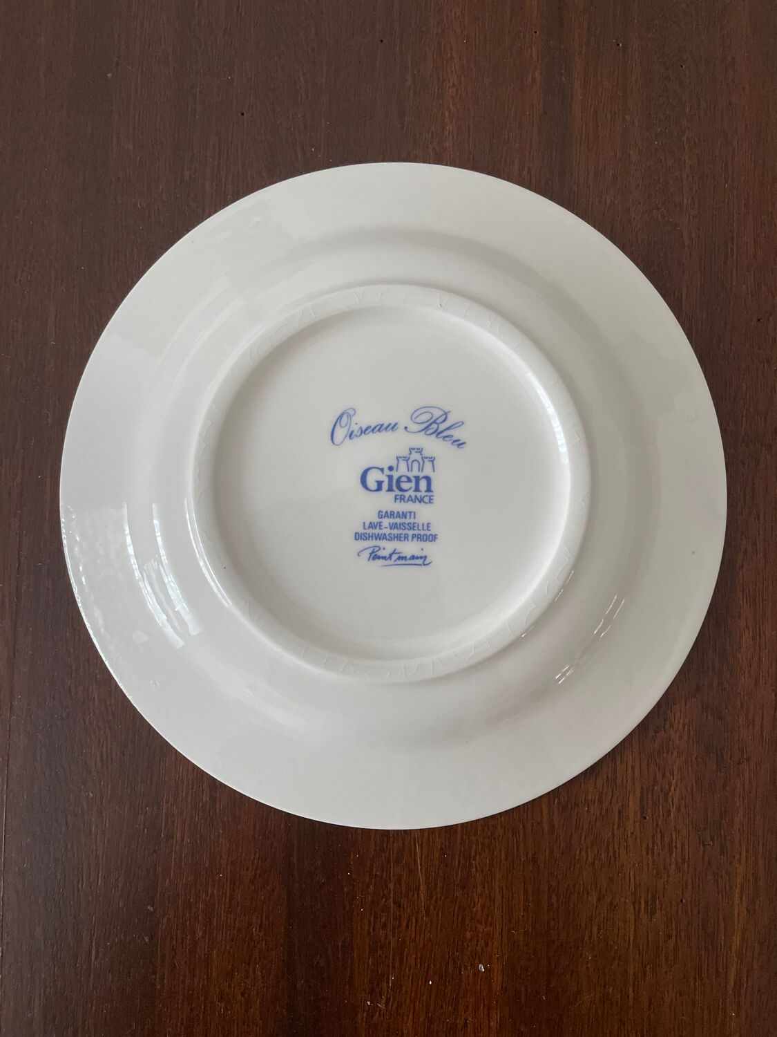 Set de 5 assiettes Gien pour le dessert