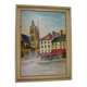 Vue de Paris, huile sur panneau encadrée, Vue de Paris, Georges Wolinski, 1982