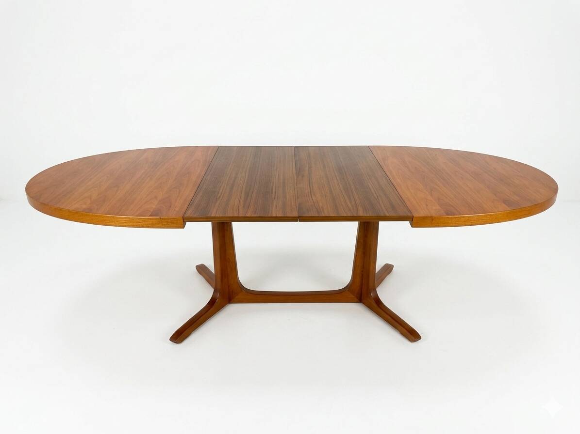Baumann extendable table in teak from the 1960s (2 extensions)