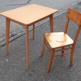 Vintage bistro table and chair
