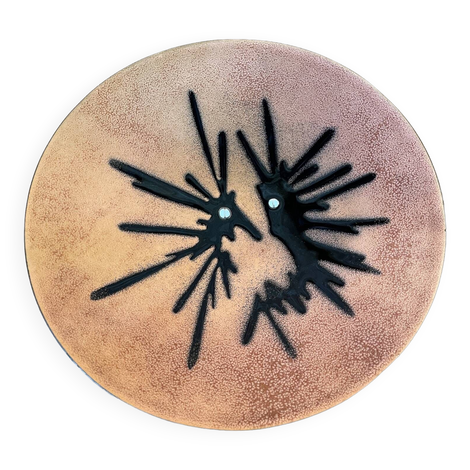 Enameled plate on copper by Jules Perrier Quebec Canada - 1950