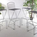 Set of 4 Bar Stools by Till Behrens by Schlubach, 1980