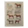 Lithograph on horse breeds - 1920