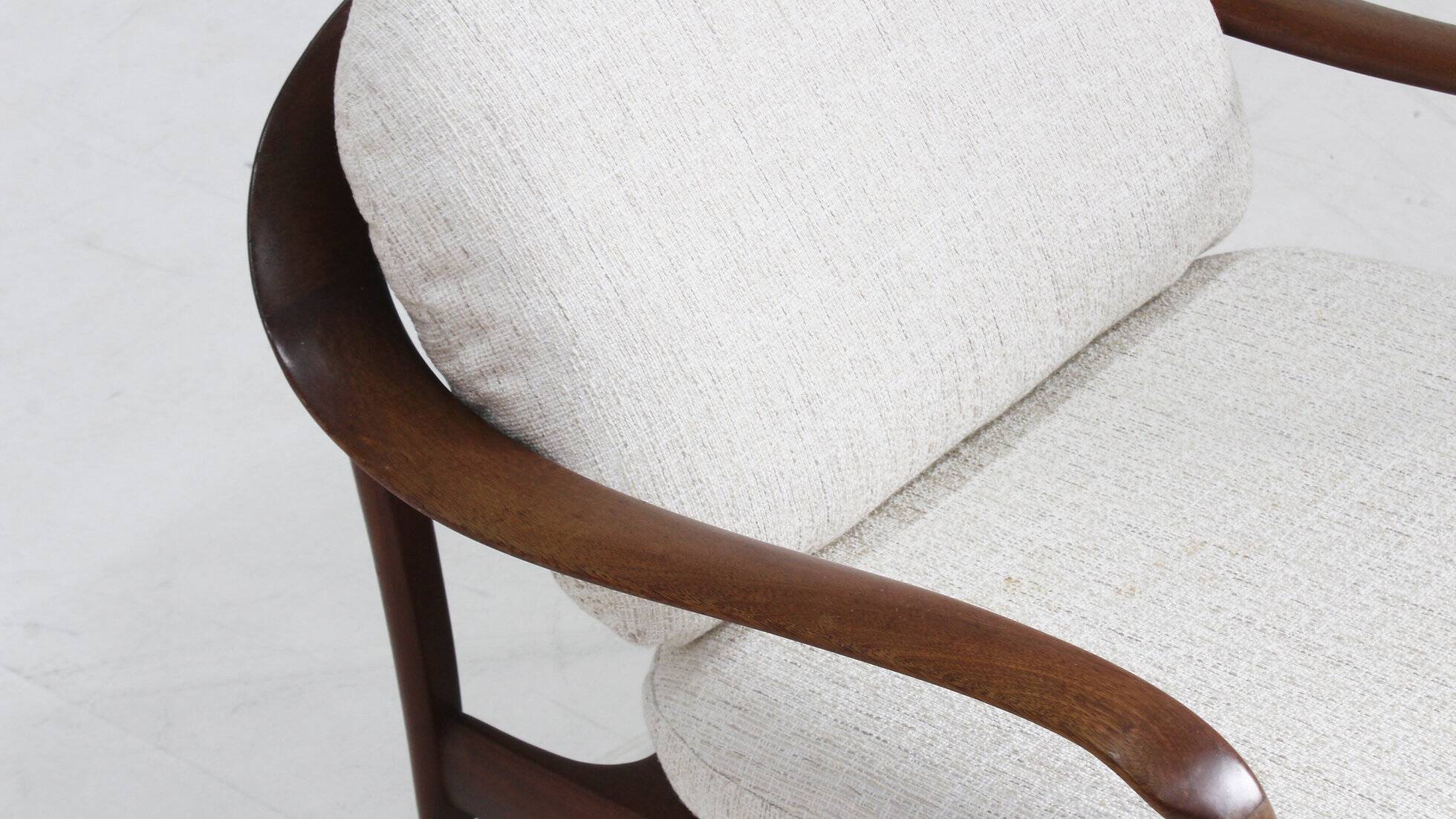 Set of 2 vintage Danish mid-century armchairs 1960s