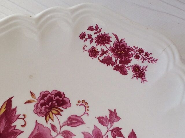 Old-eared dish Sarreguemines aubusson collection