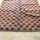 Beni Ouarain checkerboard rug Grey/Brown