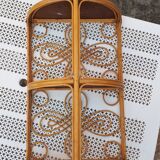 Rattan wall shelf