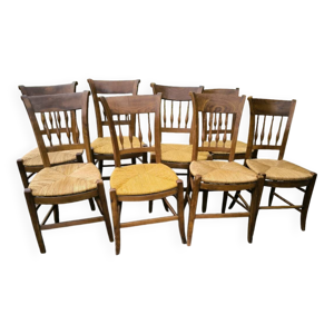 Série de 8 chaises en - directoire