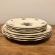 Set of 4 flat plates and 4 dessert plates Sarreguemines, Agreste service