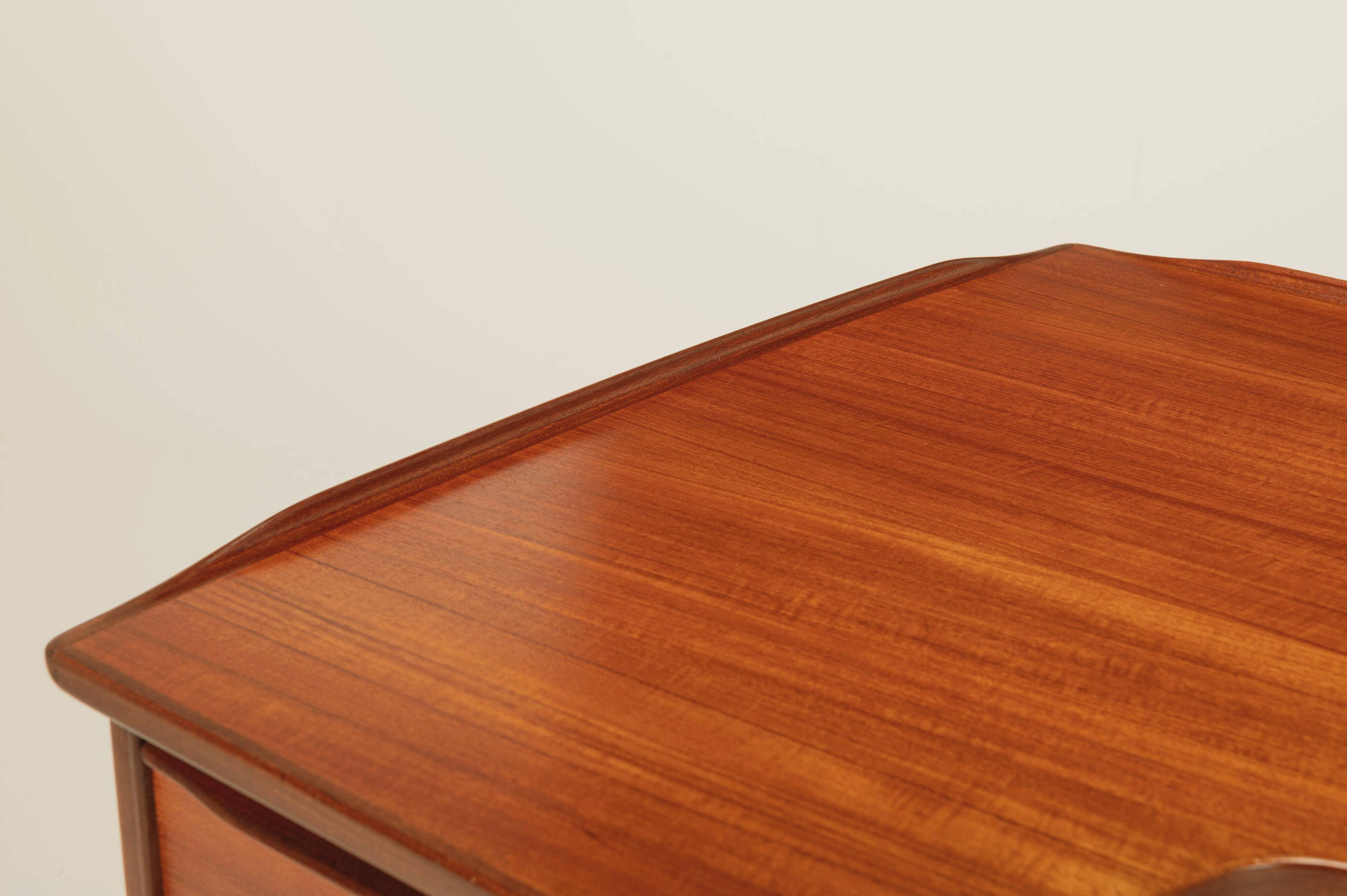 Freestanding Boomerang Writing Desk by Peter Løvig Nielsen for Løvig, 1960s