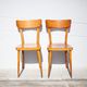 Pair of vintage wooden chairs