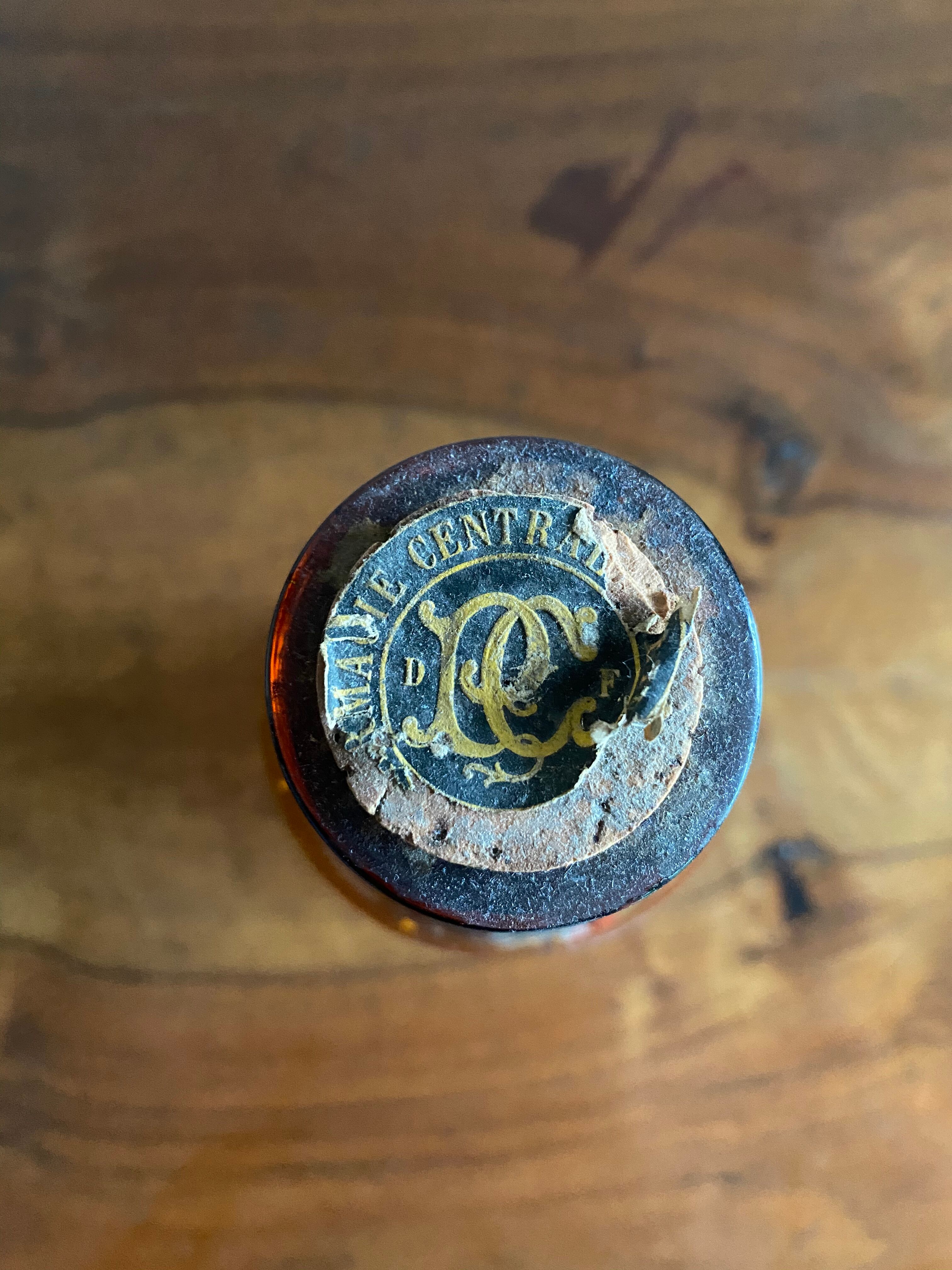Old amidopyrazoline pharmacy bottle made of amber glass