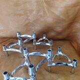 Bougeoirs nagel/stoff modulables (6) vintage