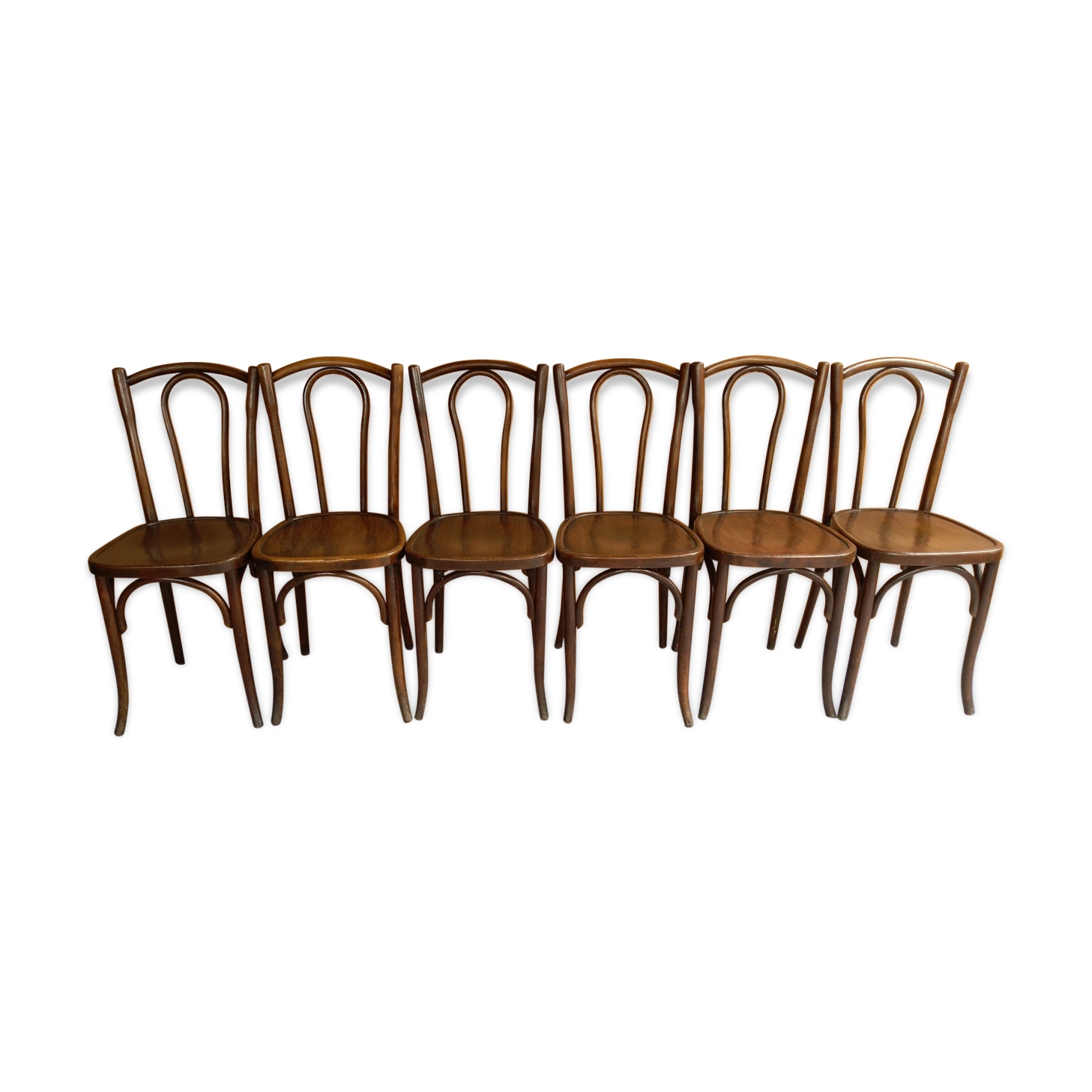 Suite 6 chaises bistrot Luterma 1930