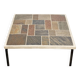 Brutalist square coffee table by Paul Kingma