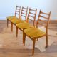 Suite de 4 chaises scandinave 1960s