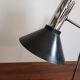 Vintage and Italian black lamp chrome with two ball joints