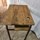 Bureau d'écolier 1950 une place taille adulte avec casier