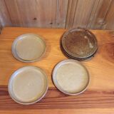 6 stoneware dessert plates