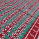 Traditional red and green handmade carpet in pure wool  115x210cm