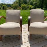 Paire de fauteuils vintage