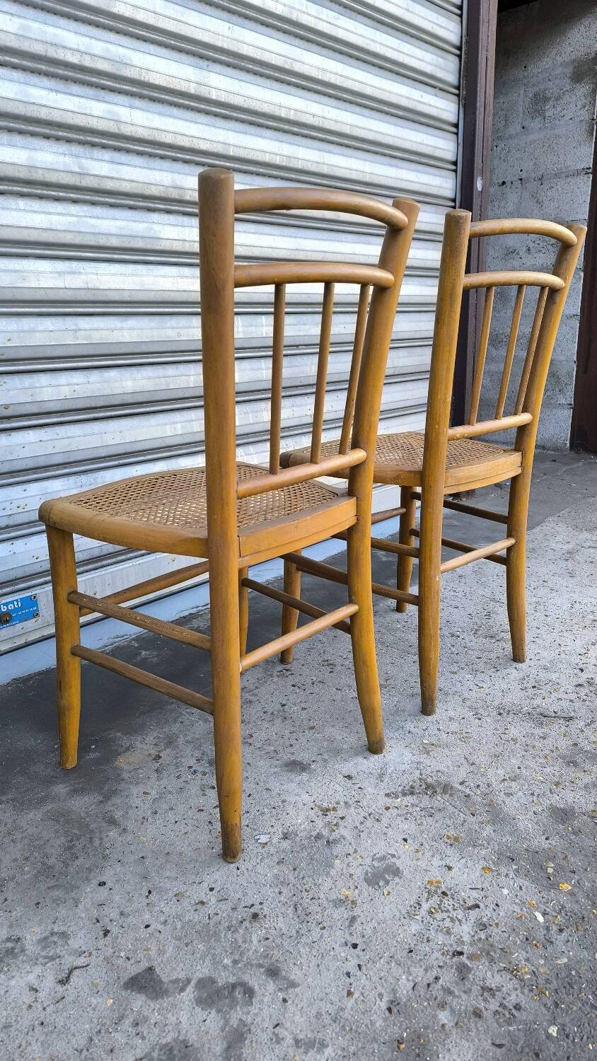 Paire de chaises bistrot, années 30