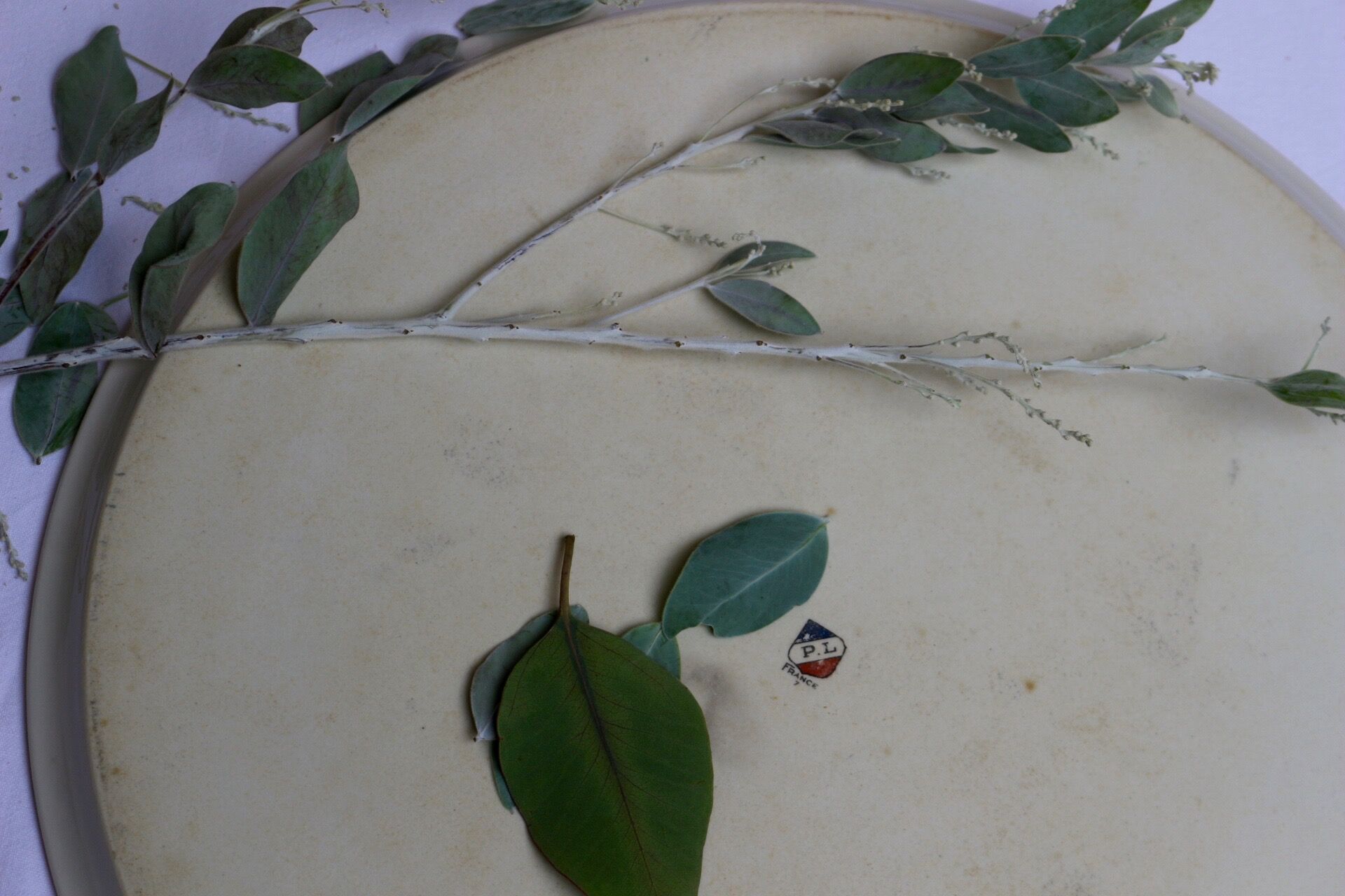 Pie dish, Limoges porcelain