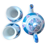 Miniature Chinese Porcelain Teapot and Cups Set - Dinette