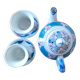 Miniature Chinese Porcelain Teapot and Cups Set - Dinette