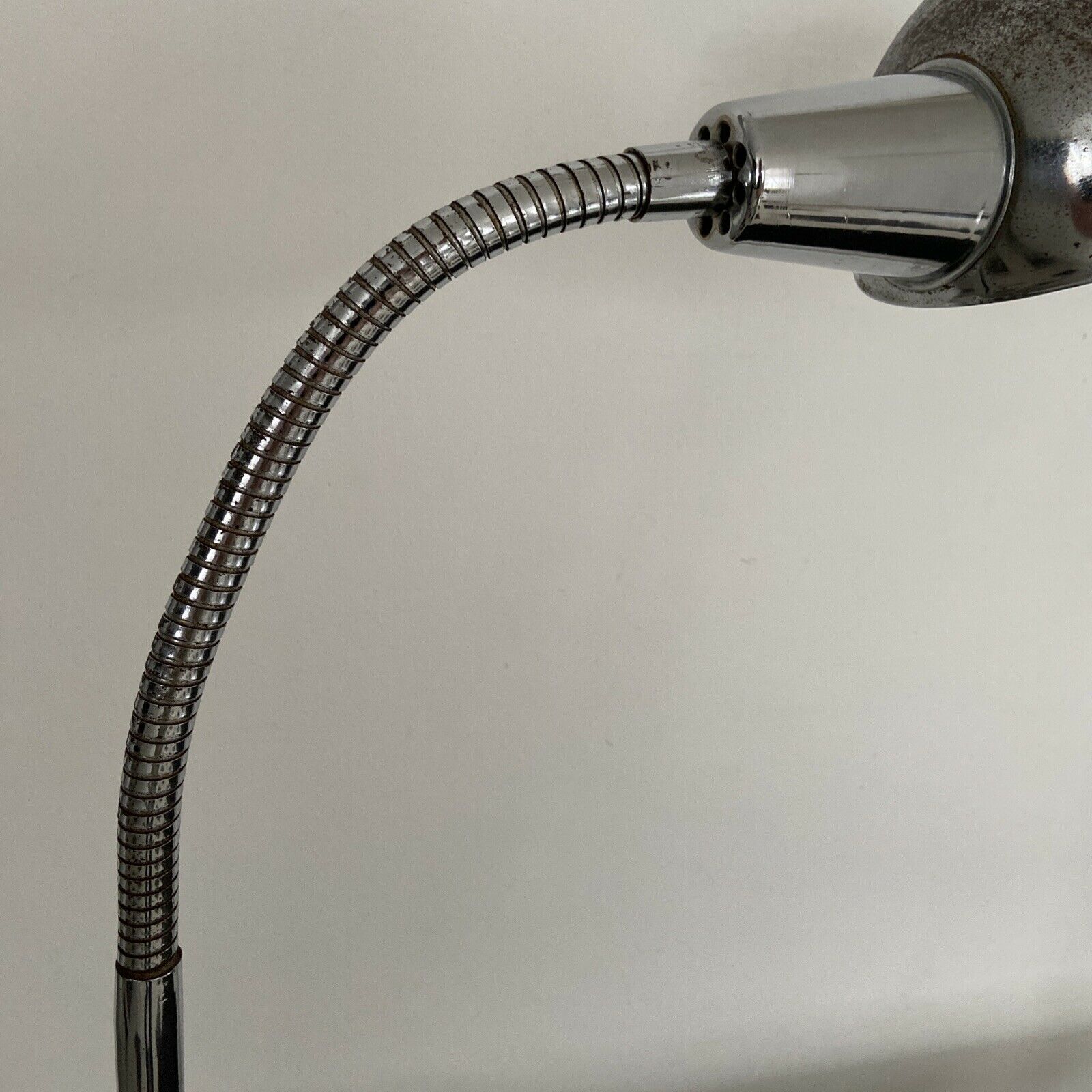 Workshop lamp with flexible arm vice attachment 50s