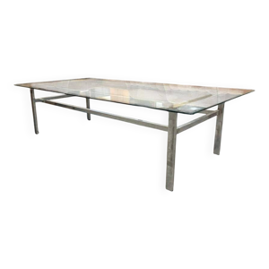 Table basse vintage XL - chrome