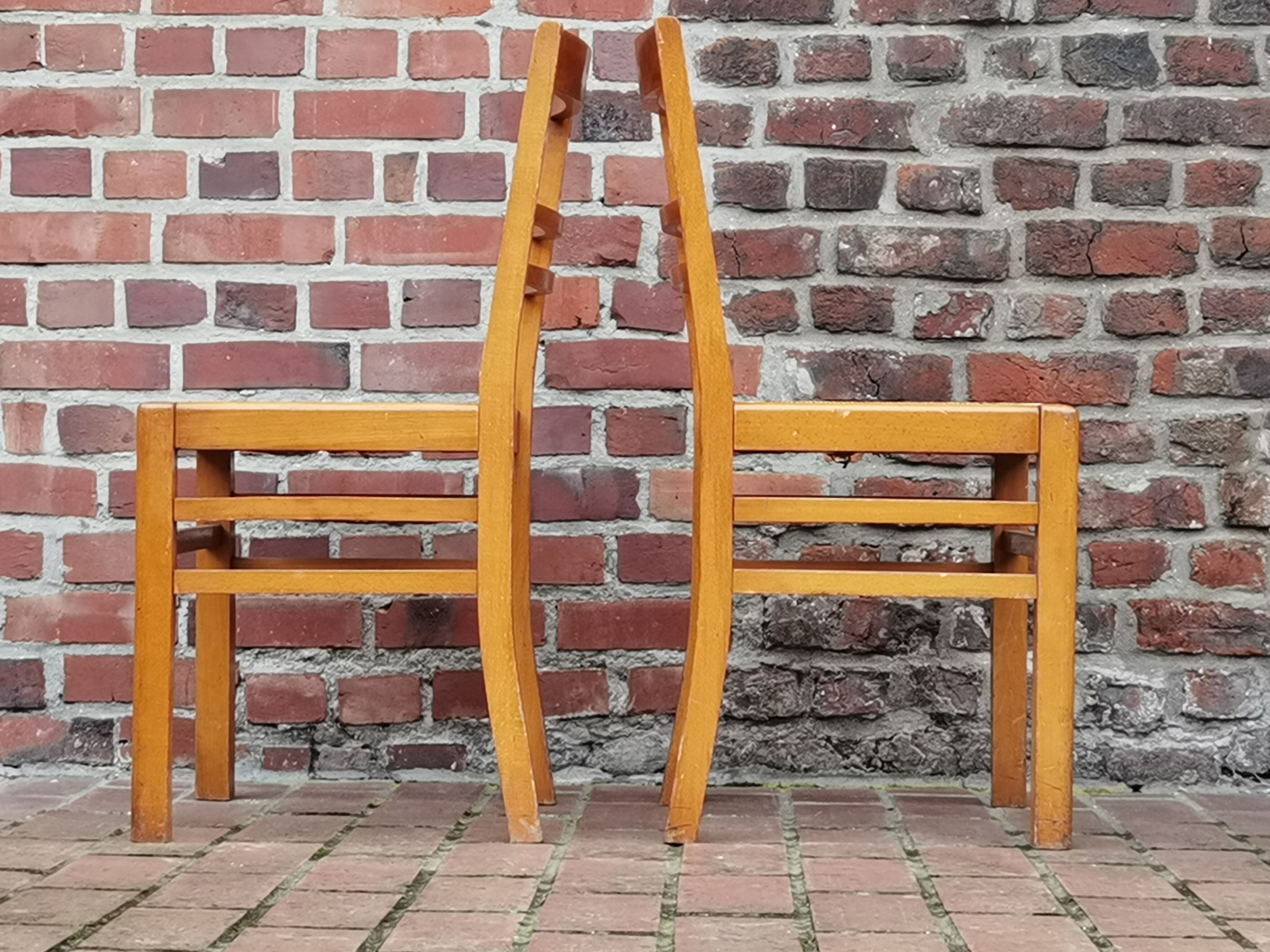 Lot of 6 chairs reconstruction Pierre Cruege