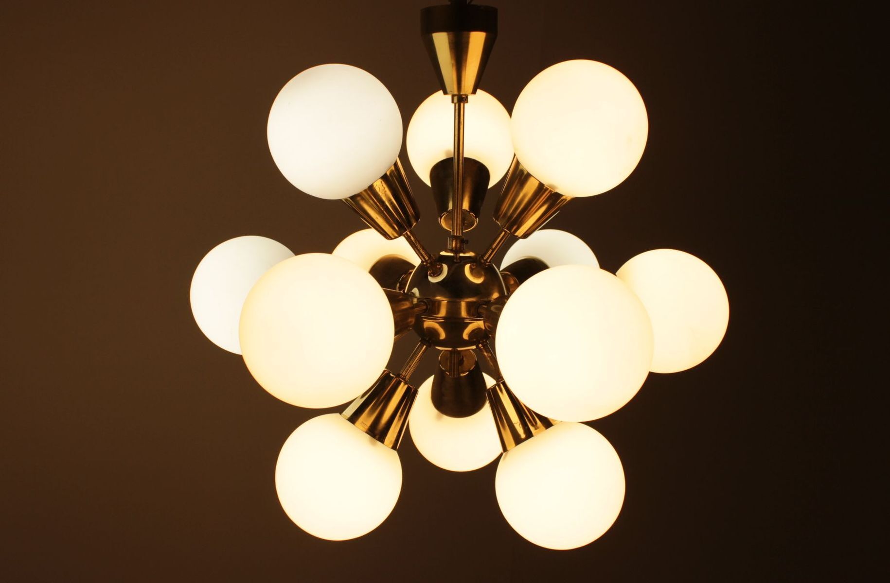 Chandelier Sputnik by Kamenický Šenov 1970 s