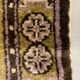 Antique Chinese Pao Tao Rug 145x68 cm, Wool, Gold and Brown