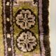Antique Chinese Pao Tao Rug 145x68 cm, Wool, Gold and Brown