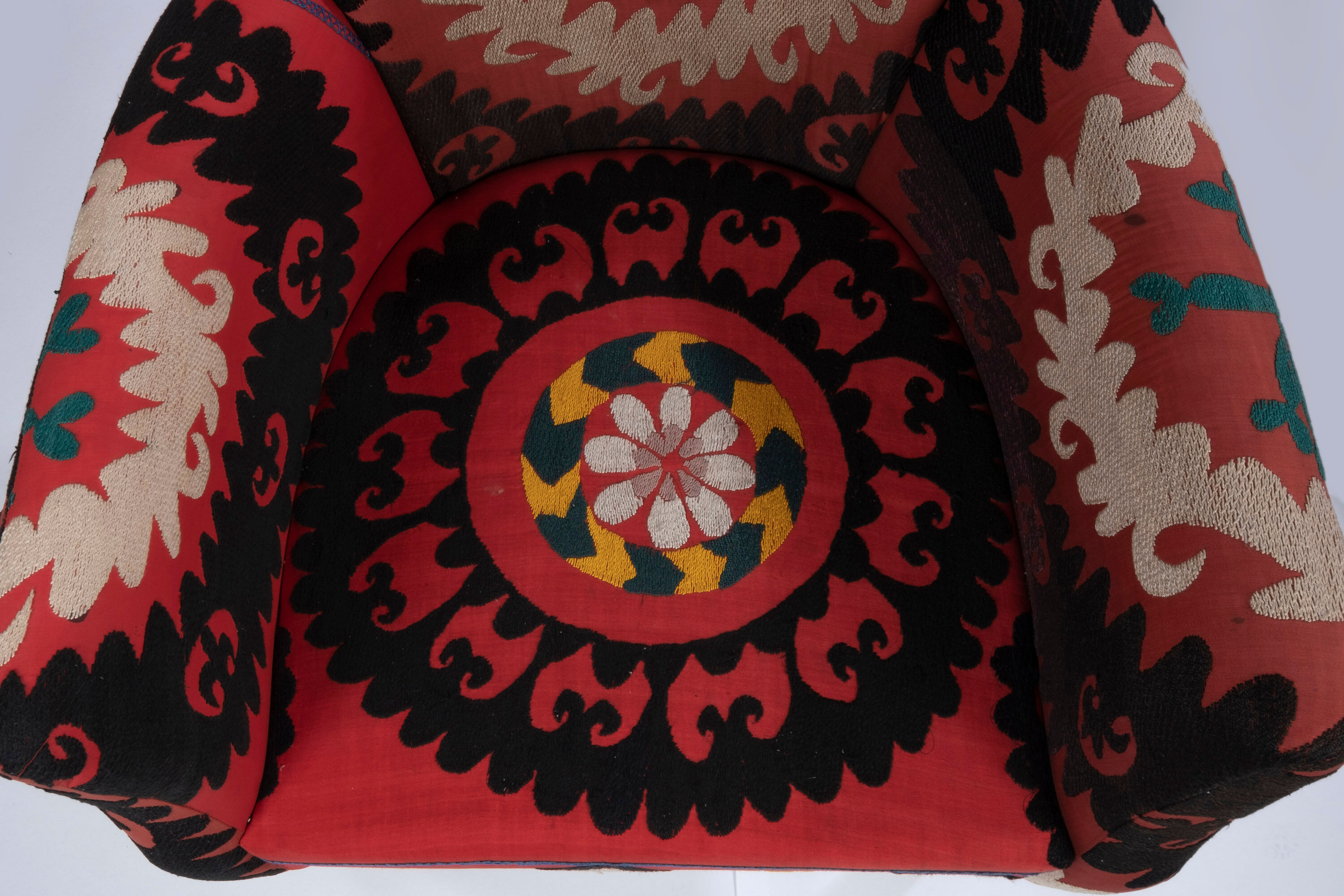 Unique Suzani Armchair Ethnic Bergere