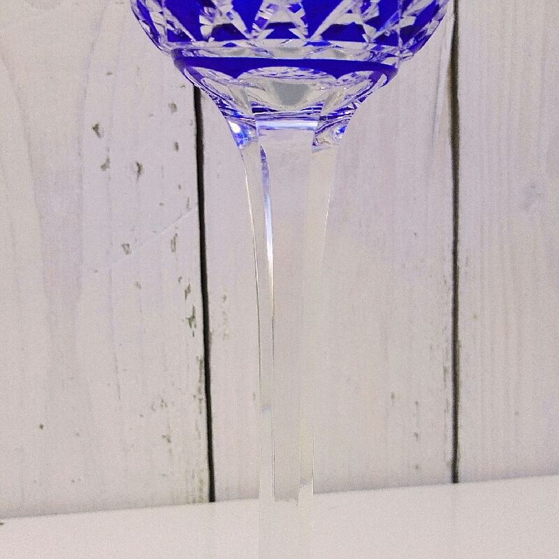 Roemer crystal Glass Roemer Crystal Saint Louis cobalt blue