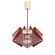 "Rozwój" Kłobuck hanging string lamp, Polish design from the PRL 1970