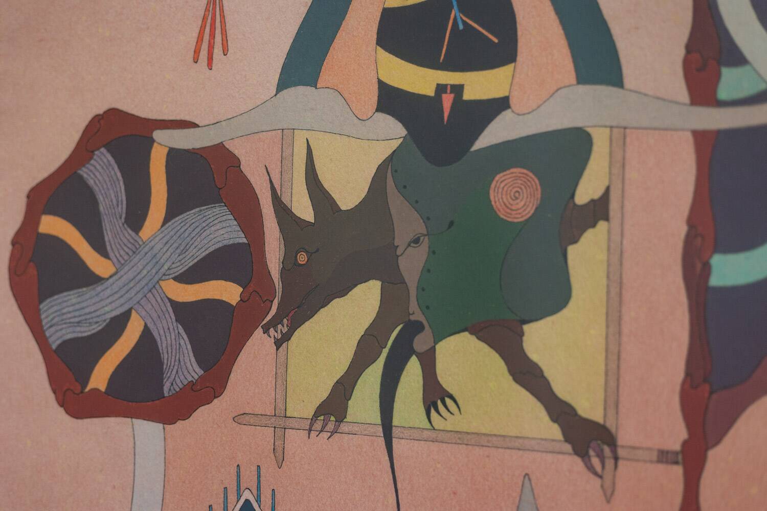 Jorge Camacho. Work "Clan of Coyotes." Year 1992.