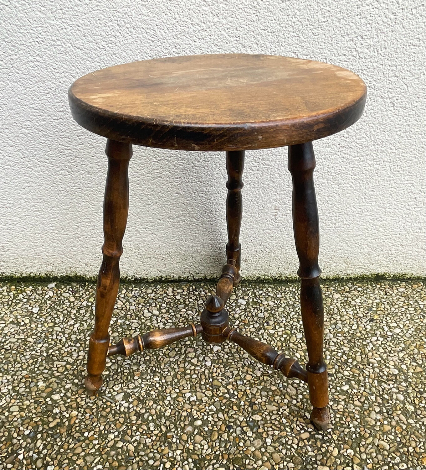 Beech tripod stool