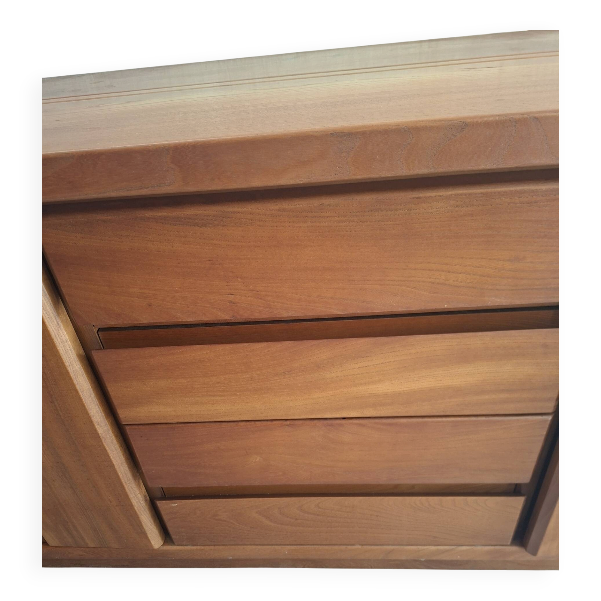 ​Enfilade en Orme massif – Luigi Gorgoni pour Roche Bobois