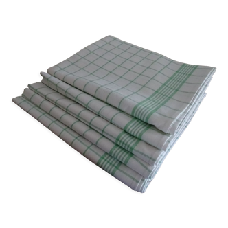 Lot 5 vintage antique tea towels 75 x 50
