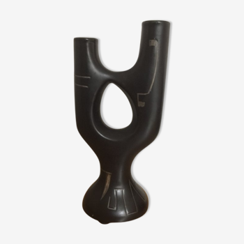 Vase noir Revernay