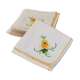 Lot de 8 serviettes de table à fleurs vintage