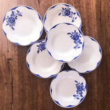 Set of 6 plates digs Digoin Sarreguemines
